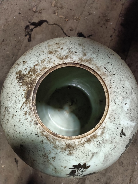 古玩陶瓷民國 彩繪花鳥紋罐真品鑒賞圖