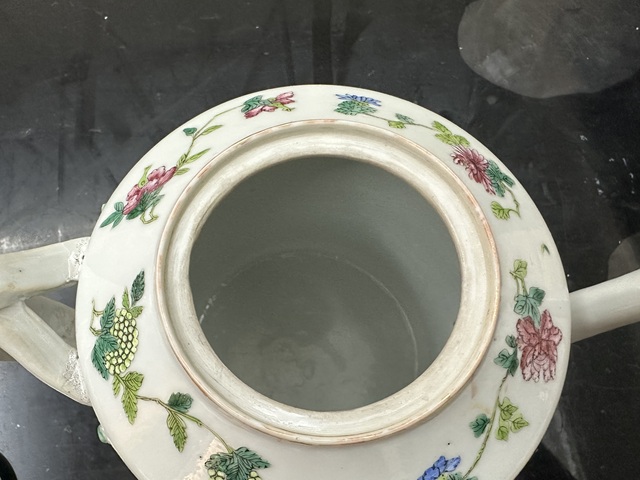 古玩陶瓷粉彩無雙譜人物茶壺，注意品相真品鑒賞圖