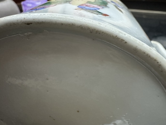 古玩陶瓷粉彩無雙譜人物茶壺，注意品相真品鑒賞圖