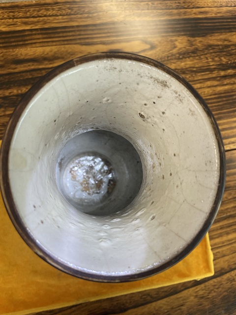 古玩陶瓷哥釉青花獅子紋雙耳瓶真品鑒賞圖