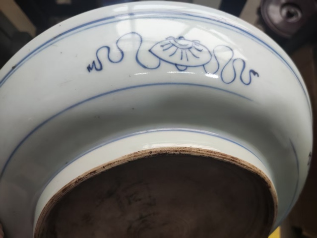 古玩陶瓷雍乾·青花壽字紋盤真品鑒賞圖
