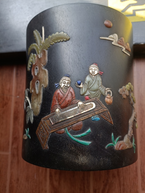 古玩雜項(xiàng)筆筒真品鑒賞圖