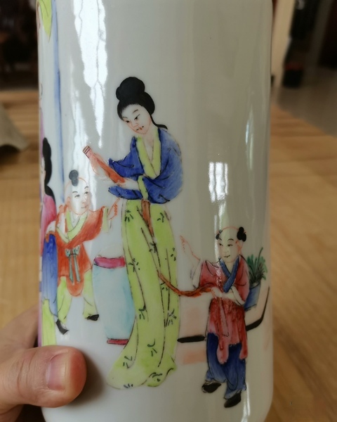 古玩陶瓷粉彩瓶真品鑒賞圖