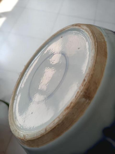 古玩陶瓷清中早·青花花間壽字紋罐真品鑒賞圖
