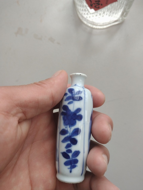 古玩陶瓷康熙青花仕女圖鼻煙壺拍賣,當前價格6000元