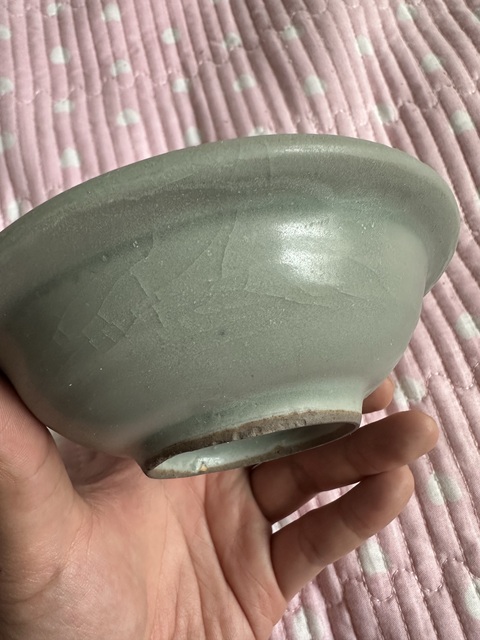 古玩陶瓷龍泉青瓷菊瓣折沿洗拍賣,當前價格7800元