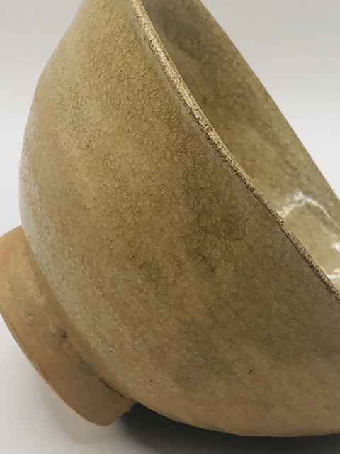 古玩陶瓷青釉花口茶碗真品鑒賞圖