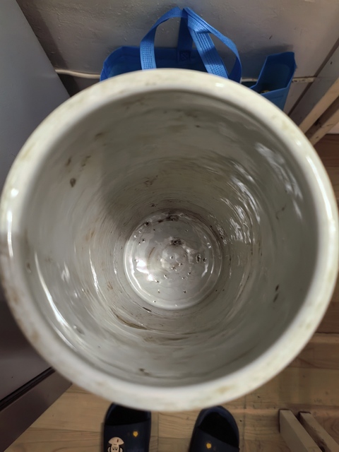 古玩陶瓷樵漁耕讀山水紋青花帽筒真品鑒賞圖