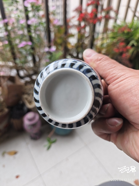 古玩陶瓷晚清粉彩高足調色盤拍賣，當前價格288元