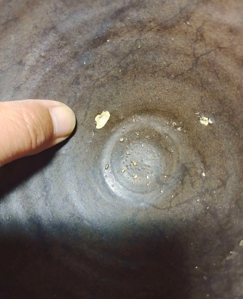 古玩陶瓷褐釉直口斗笠碗真品鑒賞圖