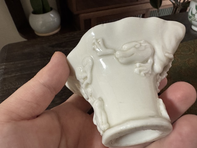 古玩陶瓷德化杯真品鑒賞圖