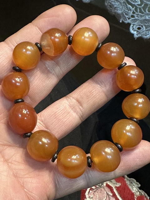 古玩玉器紅瑪瑙珠串拍賣,當前價格999元