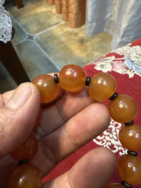 古玩玉器紅瑪瑙珠串拍賣,當前價格999元