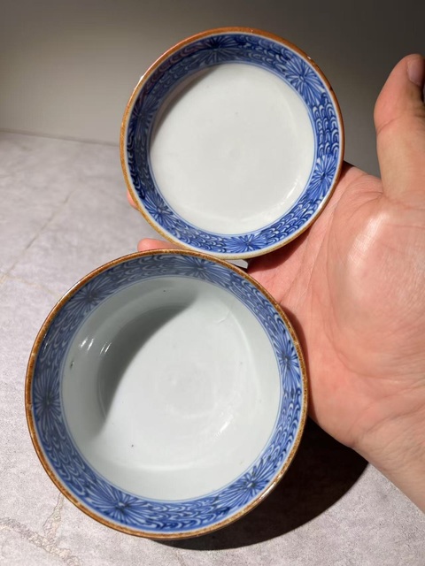 古玩陶瓷（收藏品）赤壁賦人物詩文青花蓋碗拍賣，當前價格1288元