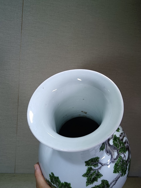 古玩陶瓷民國細路粉彩瓶拍賣,當前價格22000元