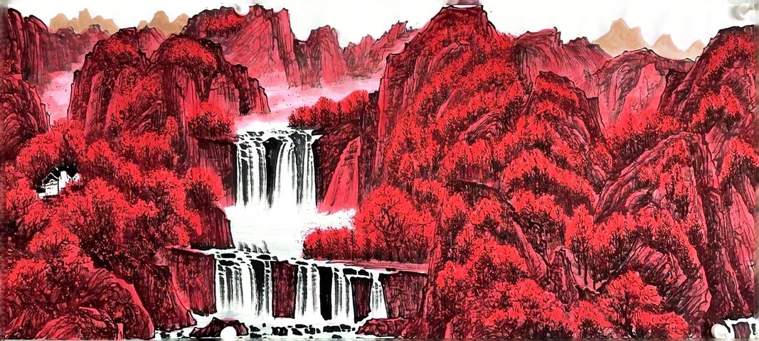 古玩字畫柳真卿萬山紅遍拍賣，當前價格300000元