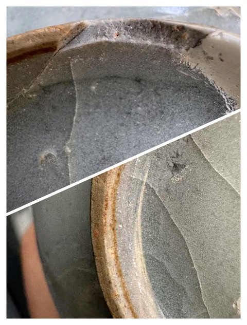 古玩陶瓷精品南宋龍泉”官”三足旋紋爐拍賣,當前價格8800元