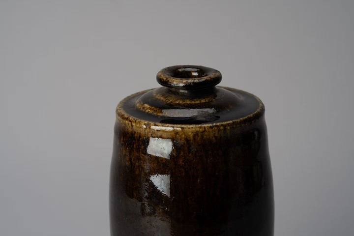 古玩陶瓷黑釉梅瓶真品鑒賞圖