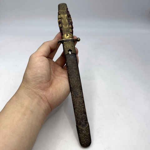 古玩銅器匕首真品鑒賞圖