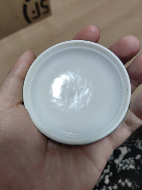 古玩陶瓷青花龍紋印泥盒真品鑒賞圖