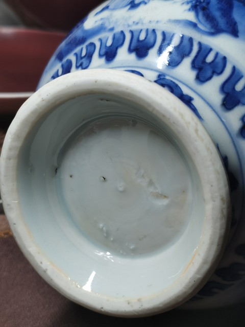 古玩陶瓷青花人物故事紋執壺真品鑒賞圖