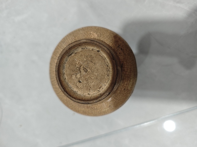 古玩陶瓷哥釉渣斗罐真品鑒賞圖