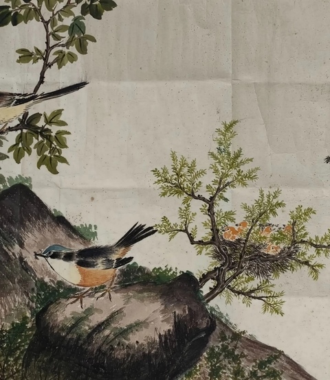 古玩字畫花鳥真品鑒賞圖