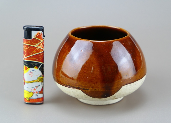 古玩陶瓷紫金釉雞心罐真品鑒賞圖