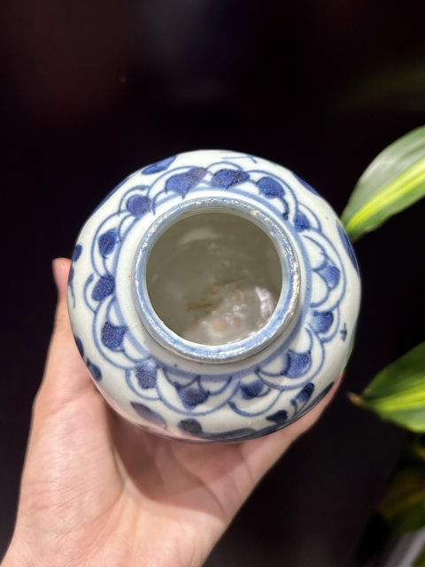 古玩陶瓷青花花鳥紋蓋罐拍賣，當前價格3800元