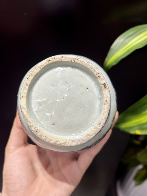 古玩陶瓷青花花鳥紋蓋罐拍賣，當前價格3800元