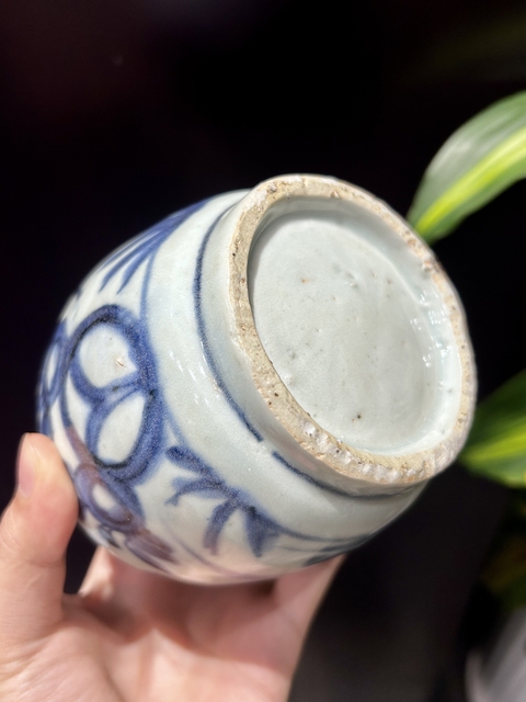 古玩陶瓷青花花鳥紋蓋罐拍賣，當前價格3800元