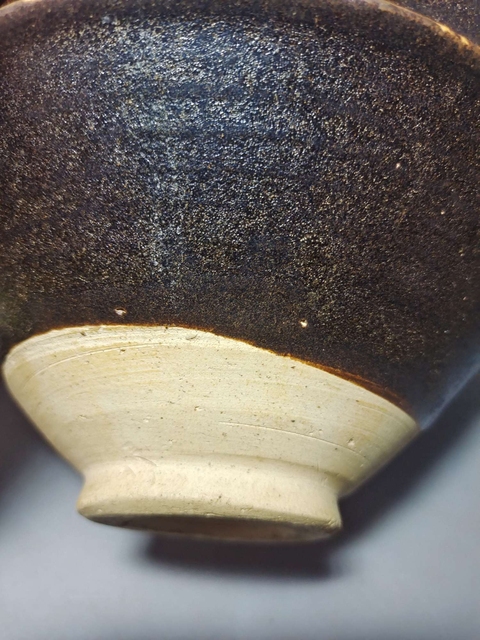 古玩陶瓷黑釉折沿碗拍賣,當前價格4800元