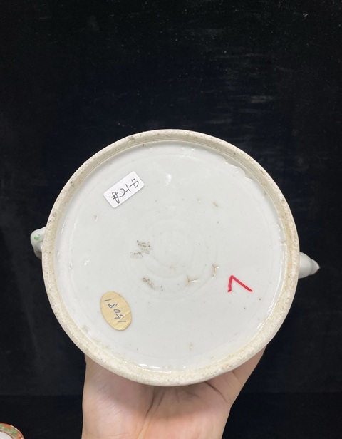 古玩陶瓷廣彩人物故事紋茶壺拍賣，當前價格688元