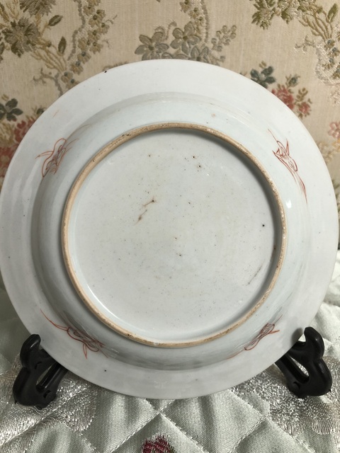 古玩陶瓷雍正粉彩-花卉紋折沿盤拍賣,當前價格1508元