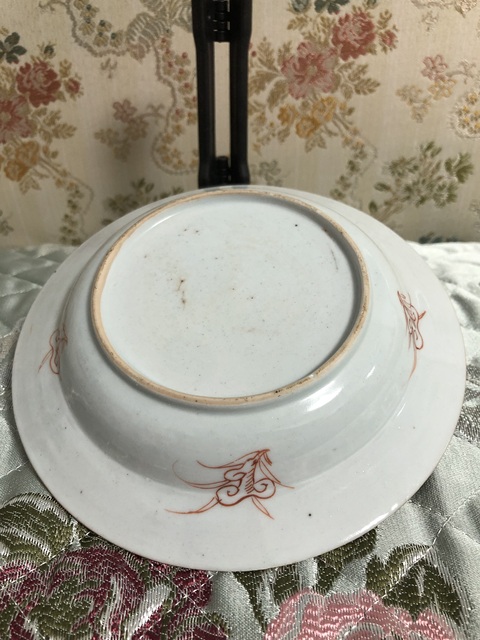 古玩陶瓷雍正粉彩-花卉紋折沿盤拍賣,當前價格1508元