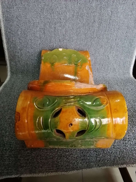古玩陶瓷明三彩瓷枕拍賣,當前價格6600元