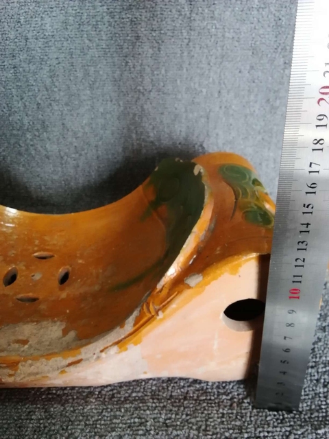 古玩陶瓷明三彩瓷枕拍賣,當前價格6600元