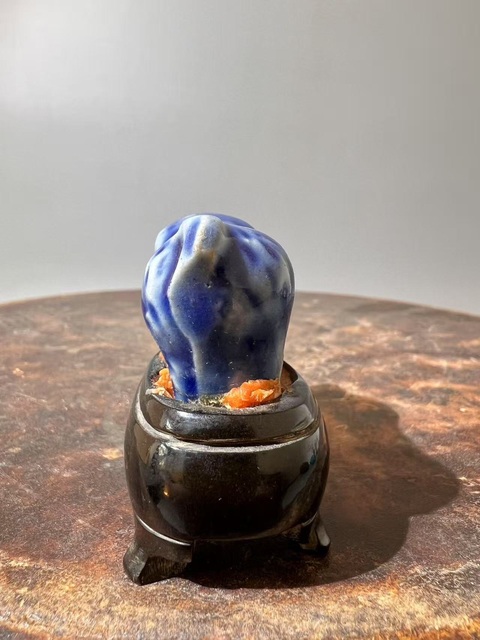 古玩陶瓷霽藍釉小豬擺件拍賣，當前價格999元