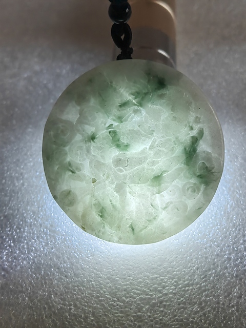 古玩玉器天然翡翠“龍鳳牌”拍賣,當(dāng)前價格320元