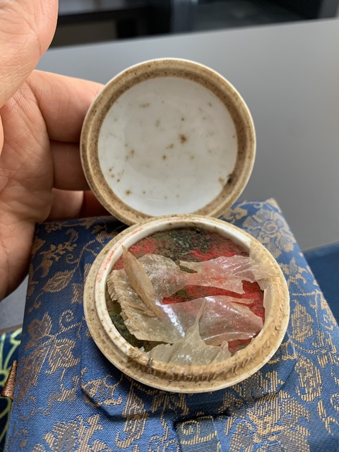 古玩陶瓷龍紋印泥盒拍賣，當前價格1200元