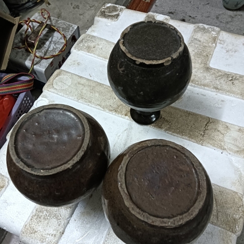 古玩陶瓷3個清末玉壺春瓶拍賣，當(dāng)前價格0元