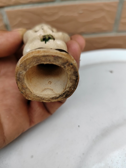 古玩陶瓷清代磁州窯人物瓷塑拍賣,當前價格499元