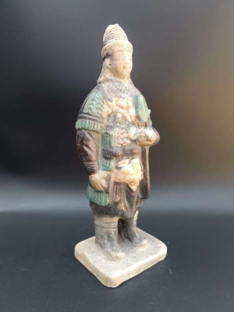古玩陶瓷明代·三彩武士俑拍賣,當前價格1888元