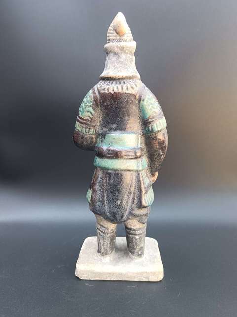 古玩陶瓷明代·三彩武士俑拍賣,當前價格1888元