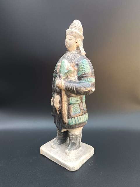 古玩陶瓷明代·三彩武士俑拍賣,當前價格1888元