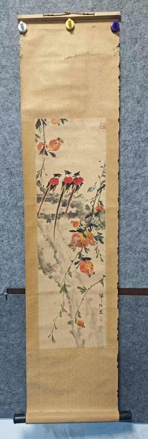 古玩字畫當代實力派畫家王沛忠(沛初)花鳥拍賣,當前價格699元