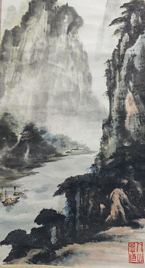 古玩字畫(huà)中美協(xié)會(huì)員廣州畫(huà)院特聘畫(huà)家樂(lè)安山水拍賣(mài),當(dāng)前價(jià)格699元