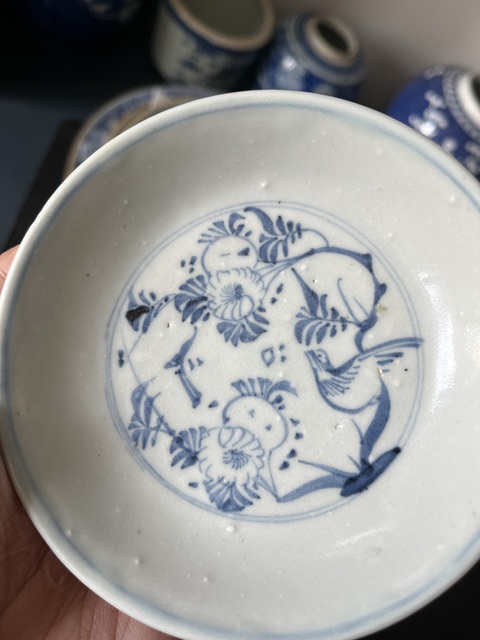 古玩陶瓷青花花鳥紋盤拍賣,當前價格880元
