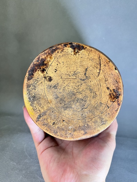 古玩陶瓷明,褐釉弦紋小油滴梅瓶拍賣,當(dāng)前價(jià)格1388元