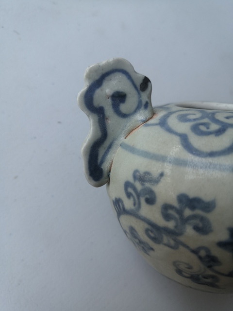 古玩陶瓷明?正德雞首壺型水盂拍賣,當前價格8000元